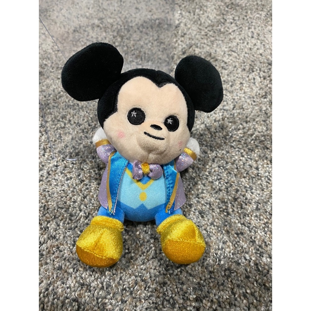 Disney‎ Mickey Mouse Celebration Plush Blue Purple Outfit Star Eyes 6 Inch